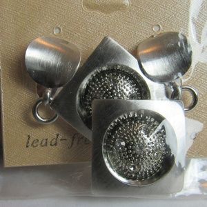 NWT Silver Earrings Lead Free